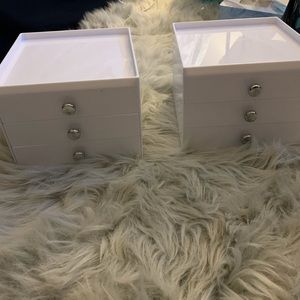 2 Small 3 drawers organizer